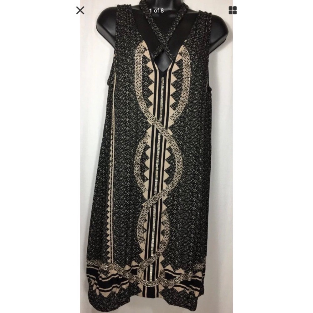 Free People Diamonds & Snake Shift Dress BPM8